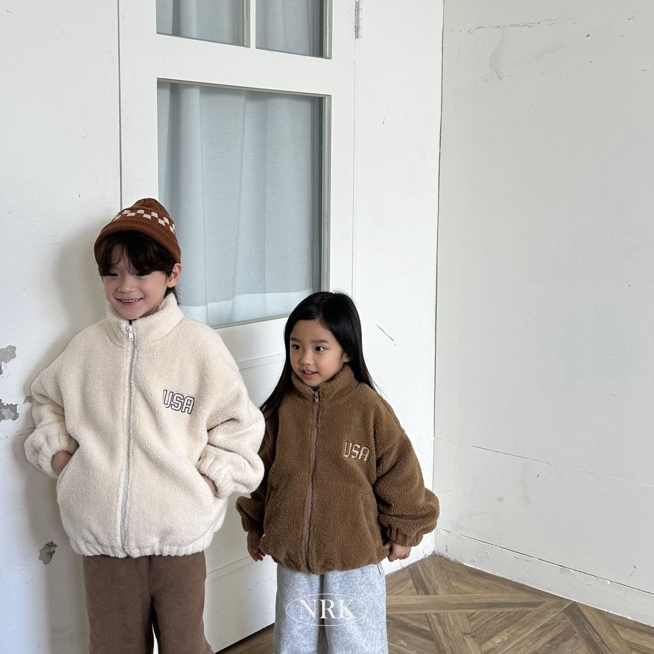 【予約】bear zip up /  NRK (XS-4XL)　