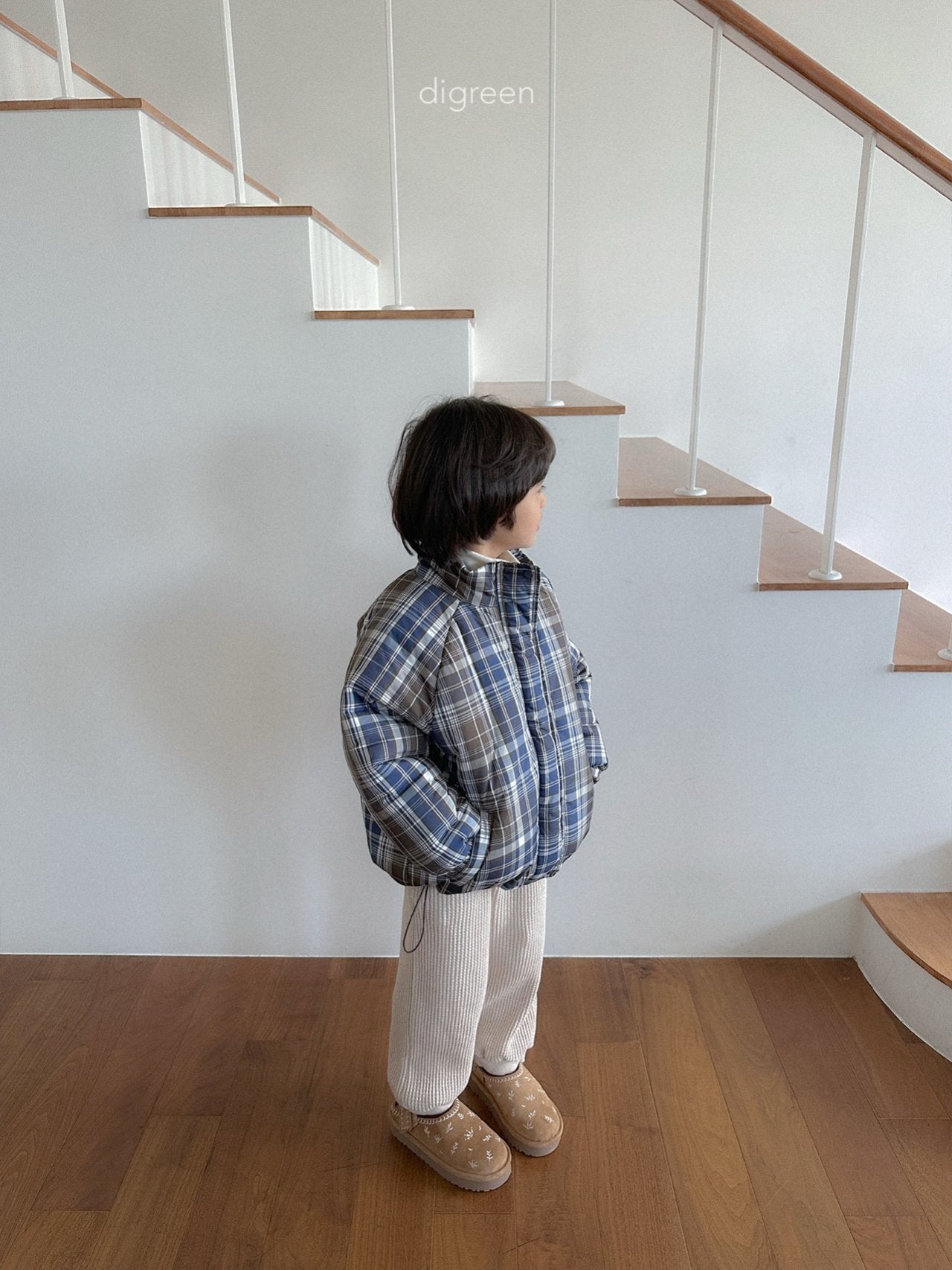 【予約】Tori Check Padding   /  digreen(S-XXL)