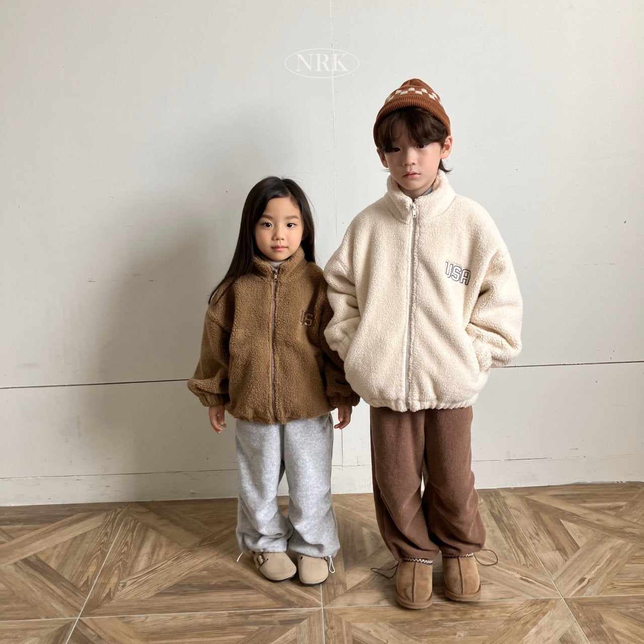 【予約】bear zip up /  NRK (XS-4XL)　