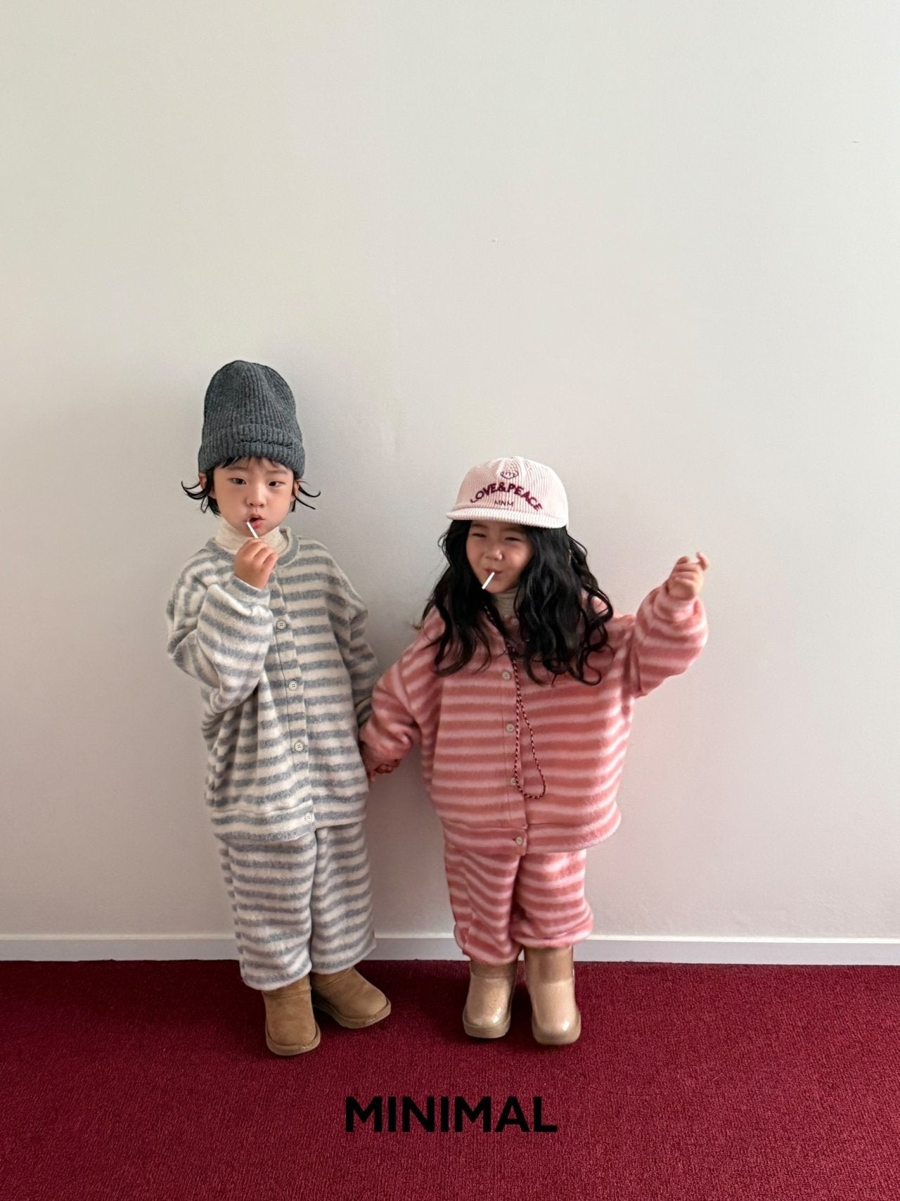 【予約】mongle stripe pants  / minimal (S-JM)