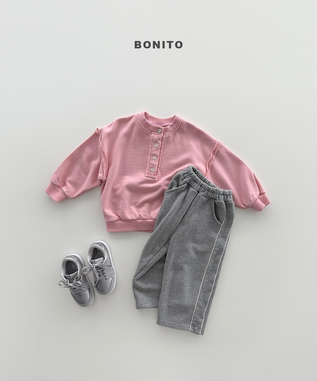 【予約】side pin line pants / bonito (12M-JM)