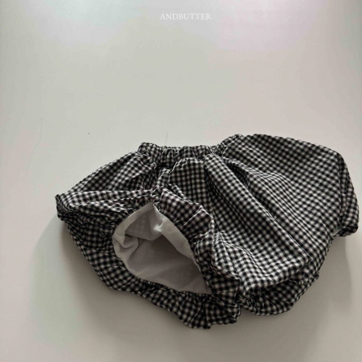 【予約】Check Balloon pants / andbutter(S-JM)
