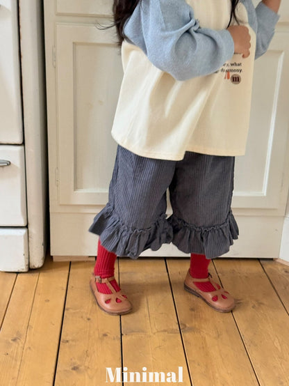 【予約】modal frill pants / minimal (S-JM）