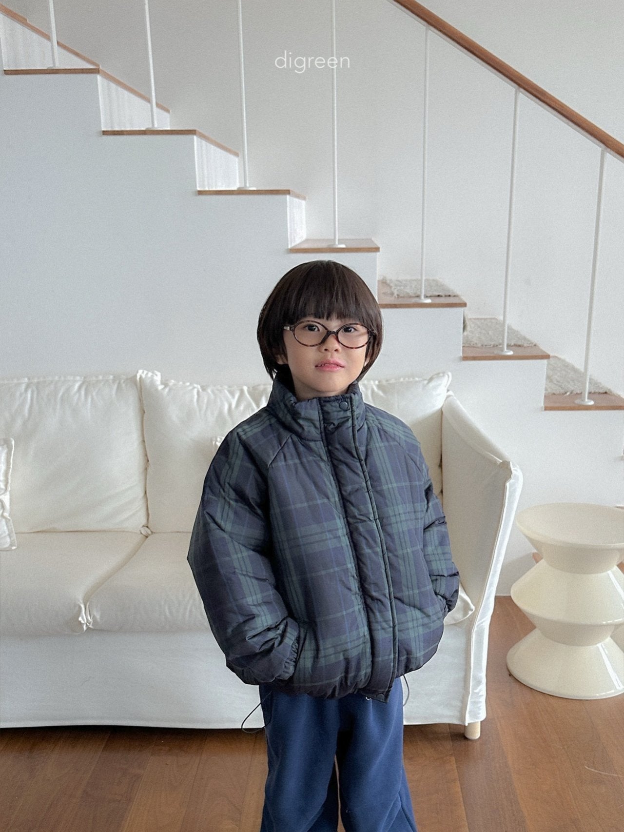 【予約】Tori Check Padding   /  digreen(S-XXL)