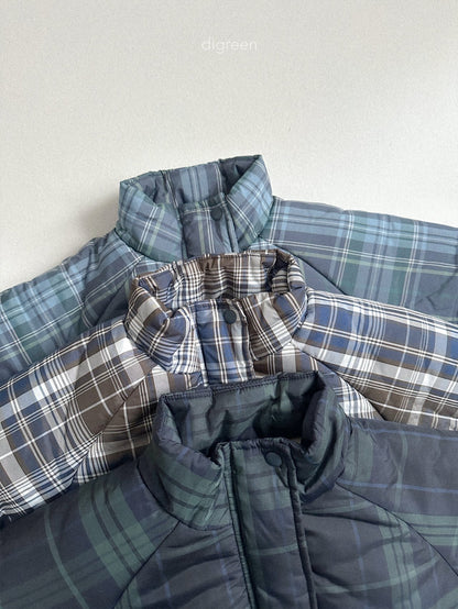 【予約】Tori Check Padding   /  digreen(S-XXL)