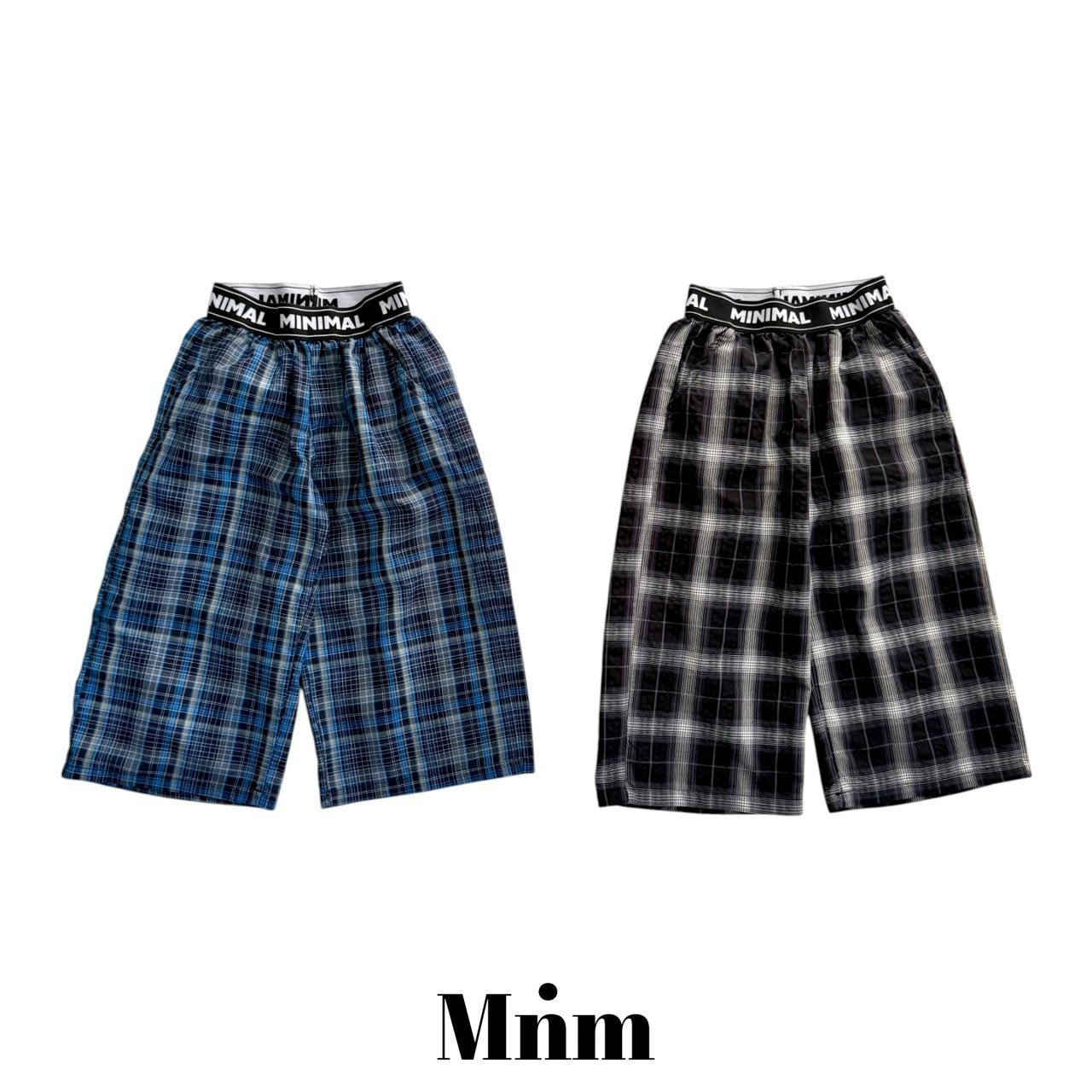 【予約】band check pants / minimal S-JM