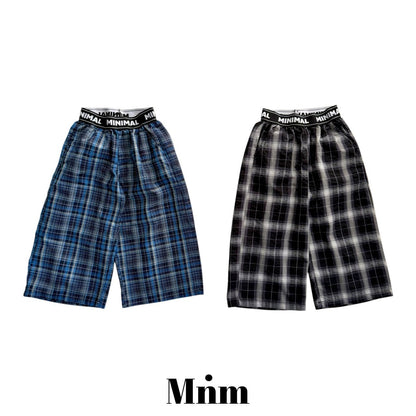 【予約】band check pants / minimal S-JM