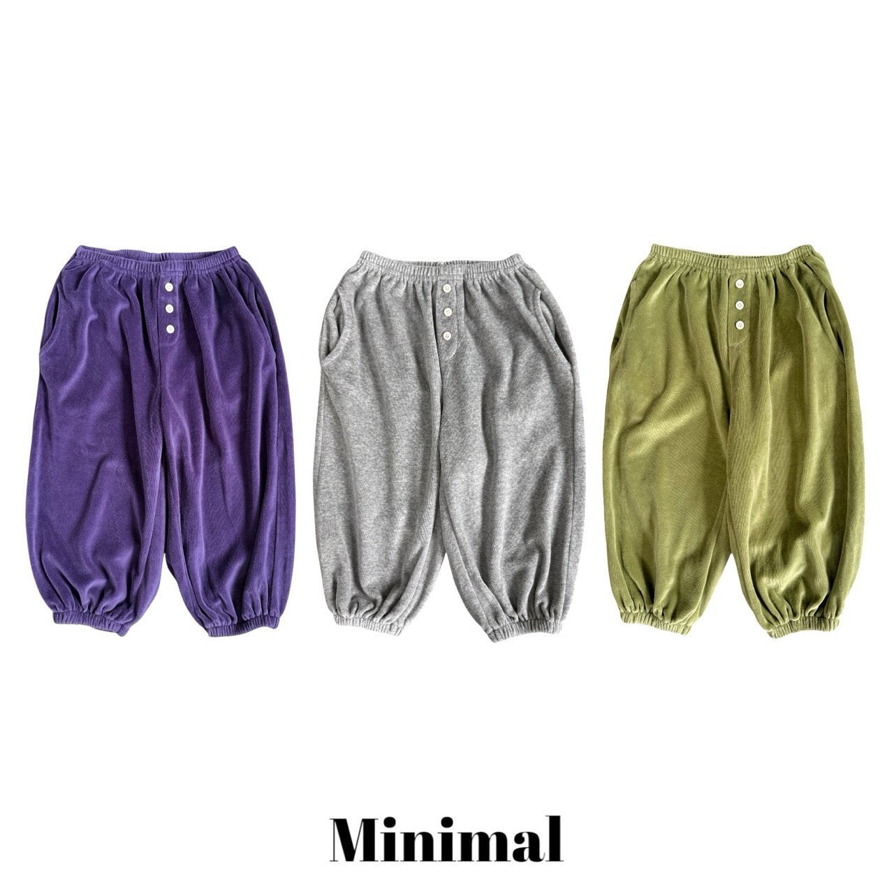 【予約】beroa buttonjogger pants / minimal (S-JM）