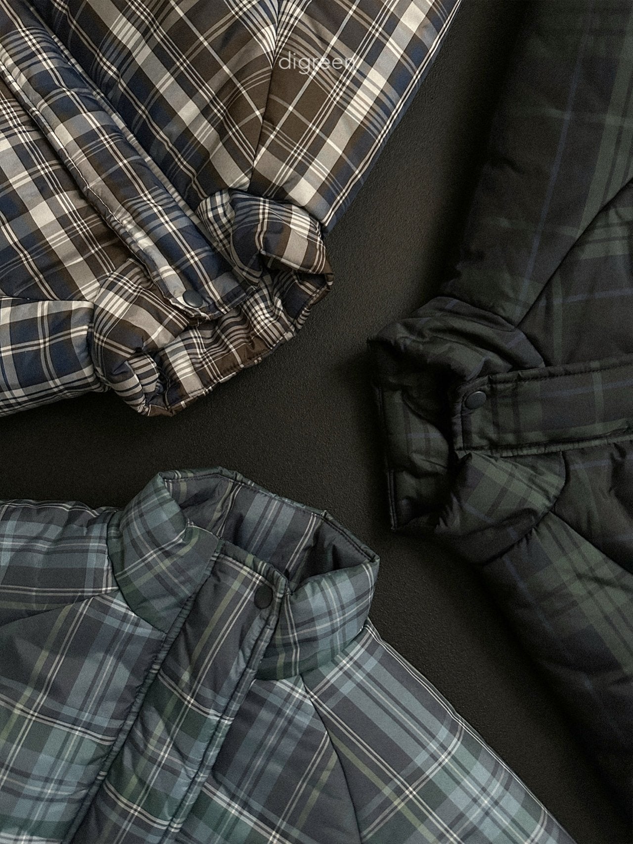 【予約】Tori Check Padding   /  digreen(S-XXL)