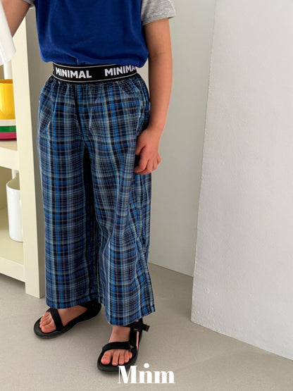 【予約】band check pants / minimal S-JM