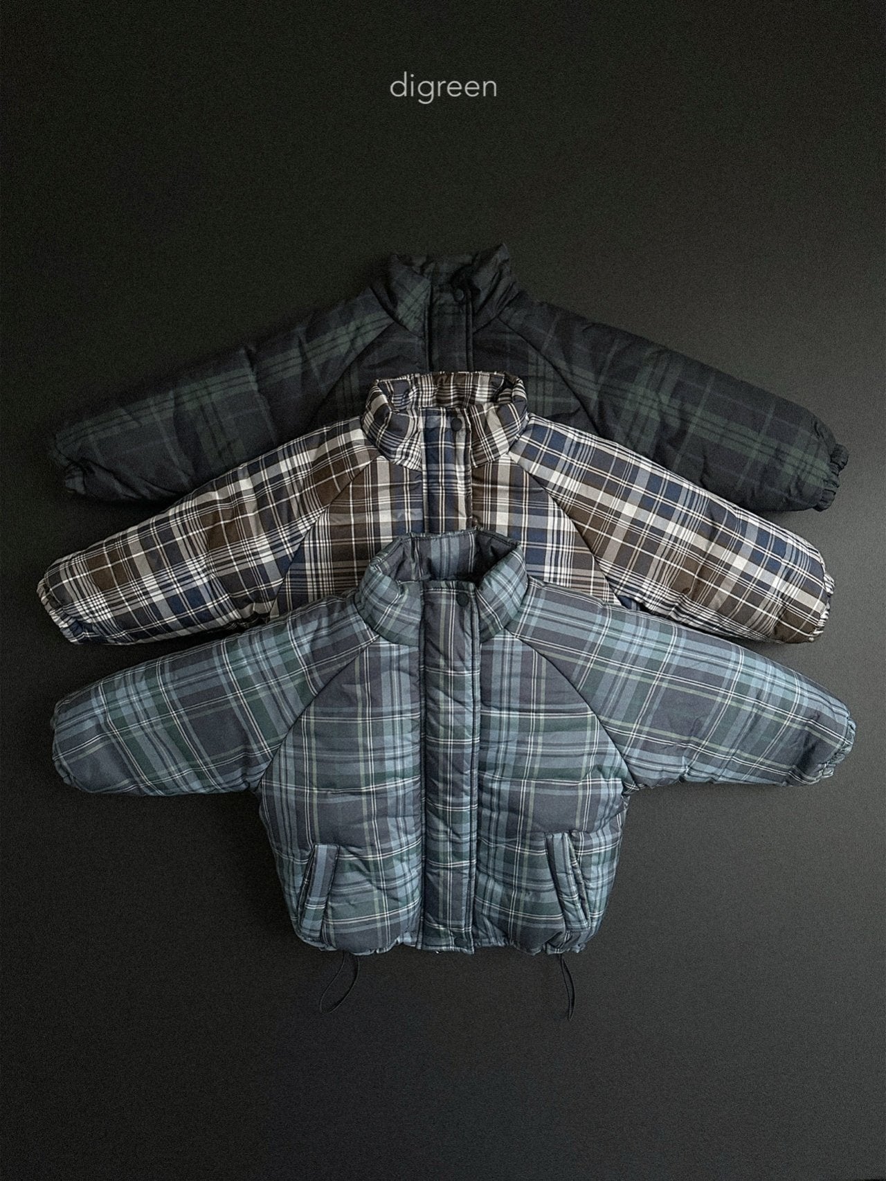 【予約】Tori Check Padding   /  digreen(S-XXL)