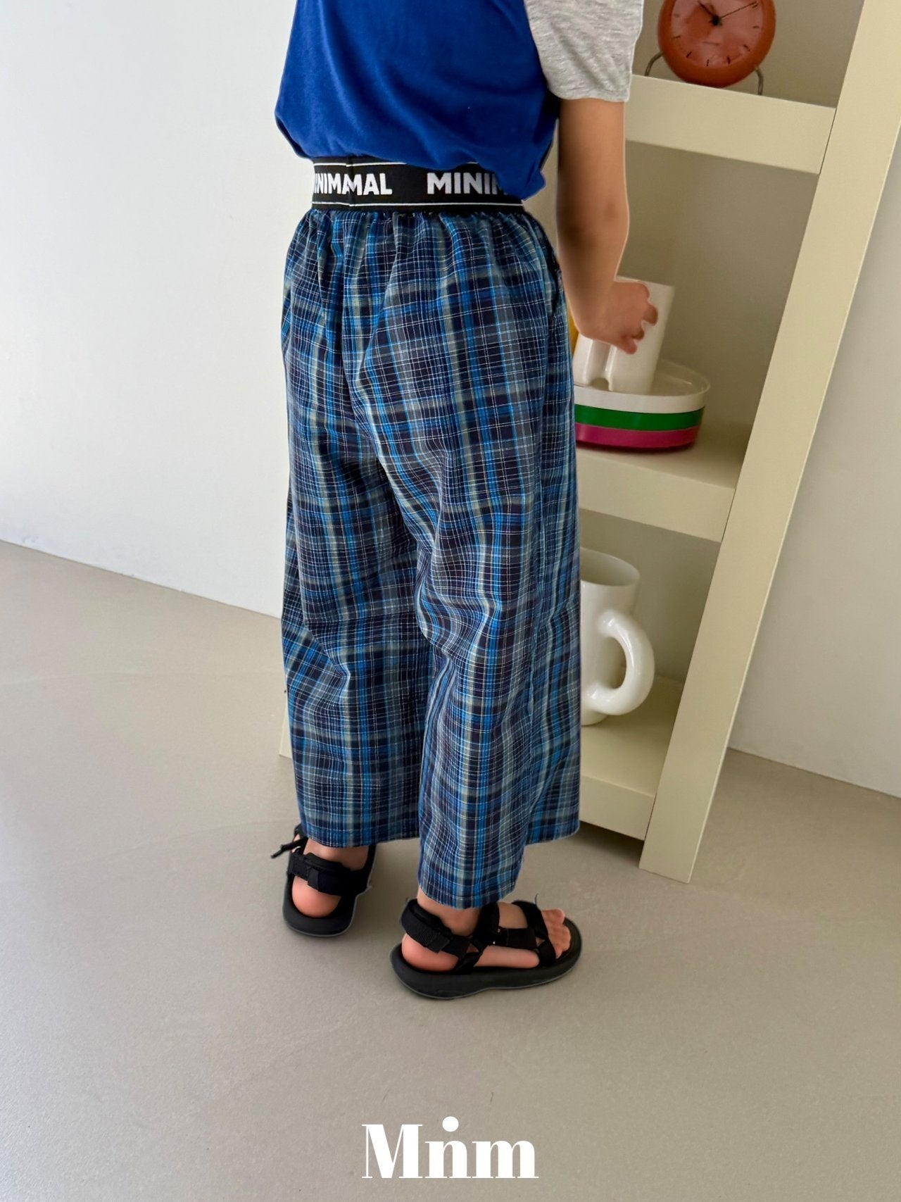 【予約】band check pants / minimal S-JM