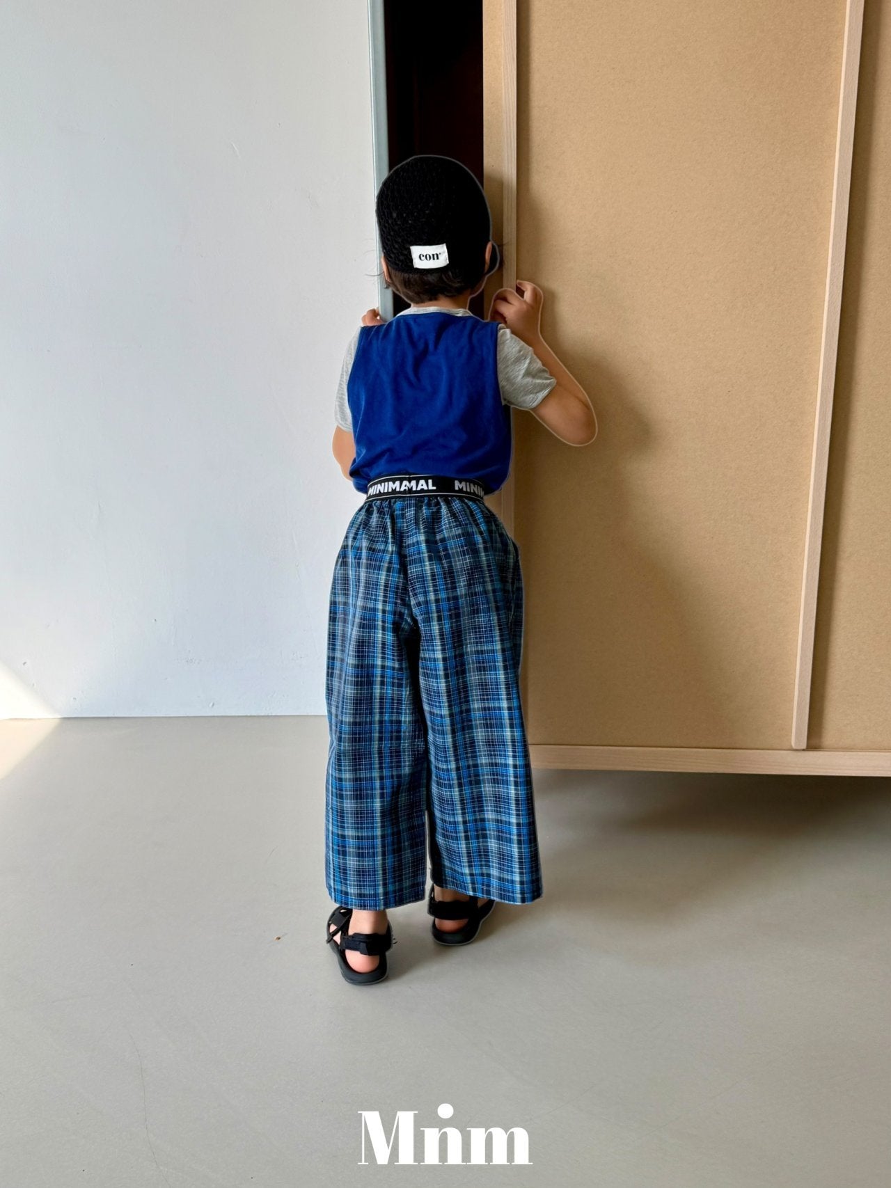 【予約】band check pants / minimal S-JM
