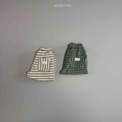 【予約】Mellow Stripe Jogger   /  andbutter (S-JM)