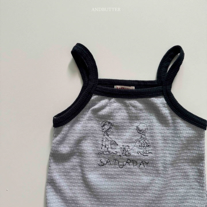【予約】Saturday sleeveless / andbutter(S-JM)세러데이