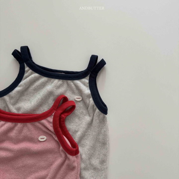 【予約】double-strap sleeveless / andbutter(S-JM)