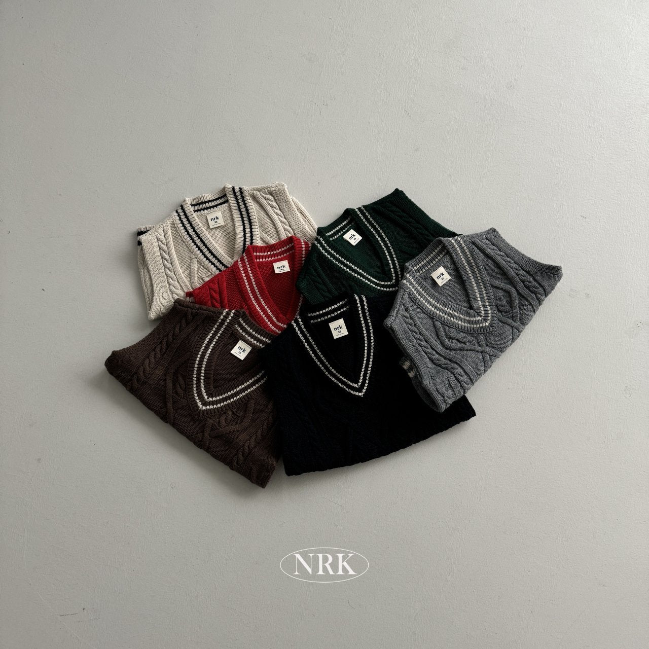 【予約】school look vest /  NRK (XS-4XL)　
