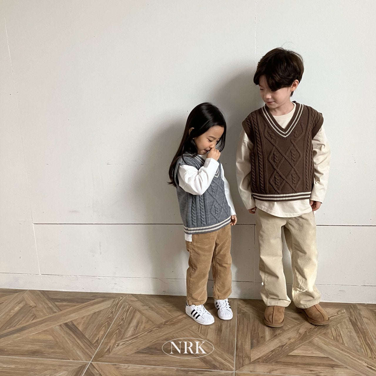 【予約】school look vest /  NRK (XS-4XL)　