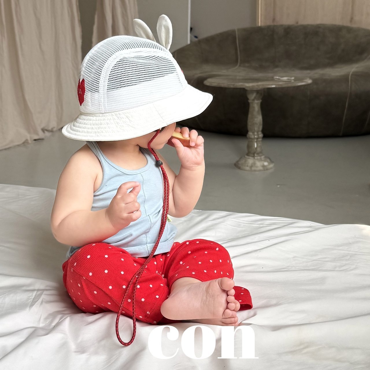 【予約】bear bucket hat / con