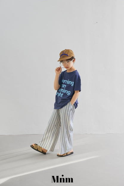 【予約】combi stripe pants / minimal S-JM 콤비