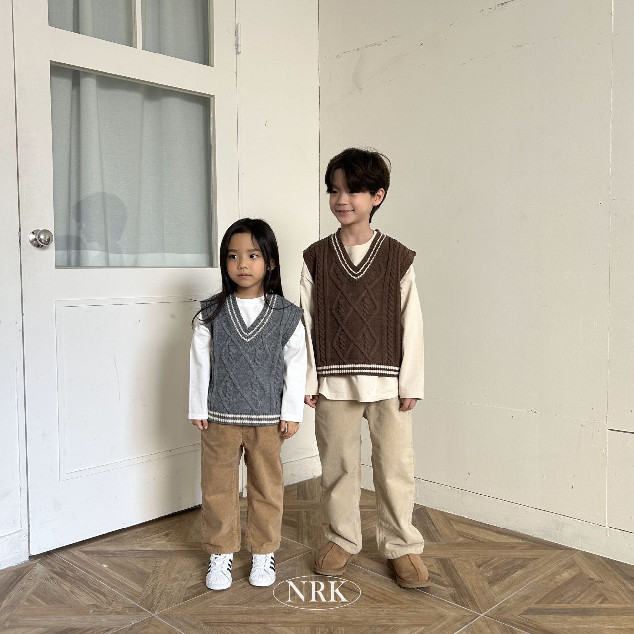【予約】school look vest /  NRK (XS-4XL)　