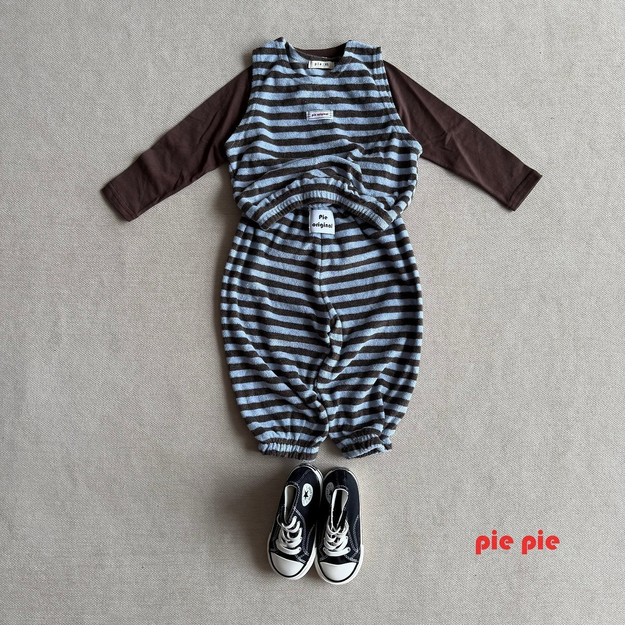 【予約】honeybee layered vest  / pie (XS-XL)