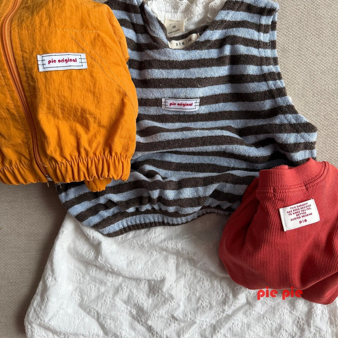 【予約】honeybee layered vest  / pie (XS-XL)