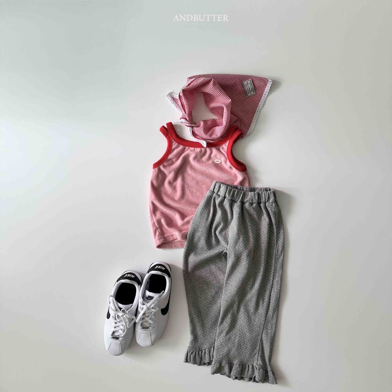【予約】Heidi Check kerchief  / andbutter