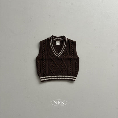 【予約】school look vest /  NRK (XS-4XL)　