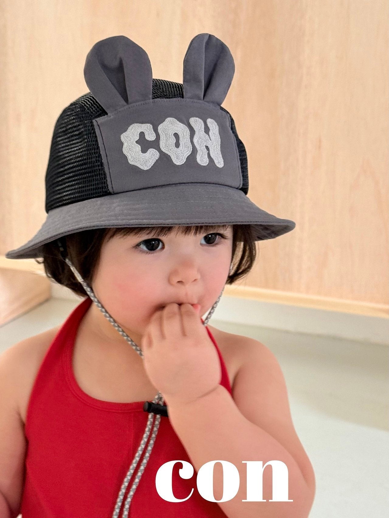 【予約】bear bucket hat / con