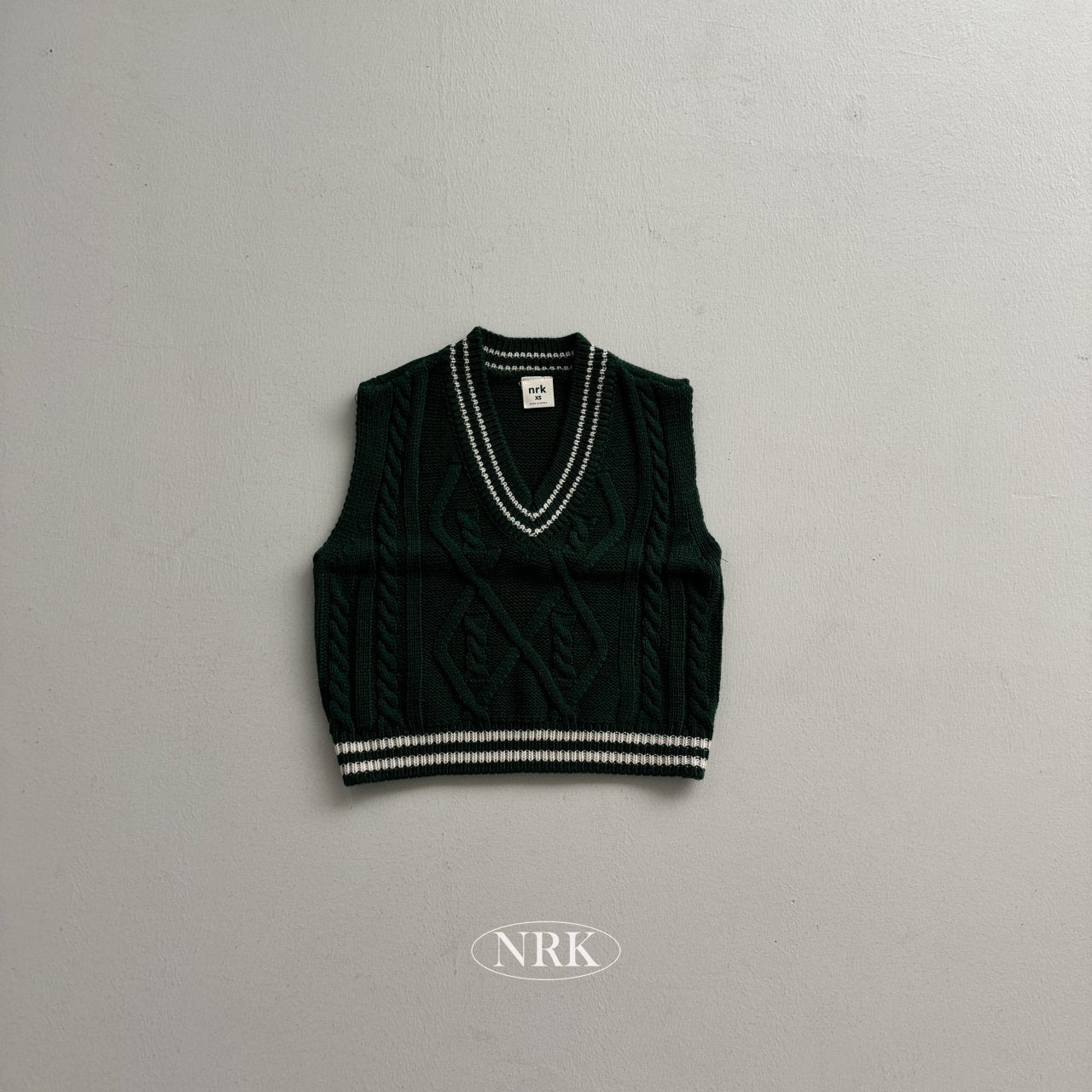【予約】school look vest /  NRK (XS-4XL)　