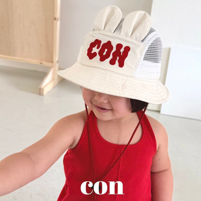 【予約】bear bucket hat / con