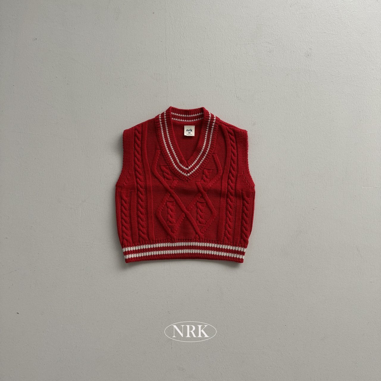 【予約】school look vest /  NRK (XS-4XL)　