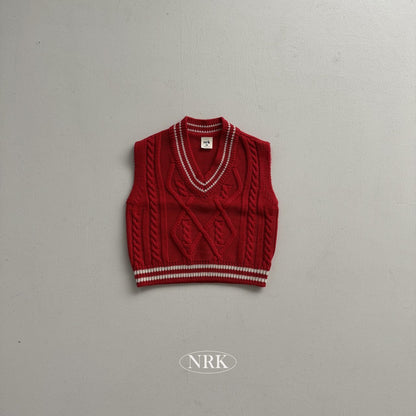 【予約】school look vest /  NRK (XS-4XL)　