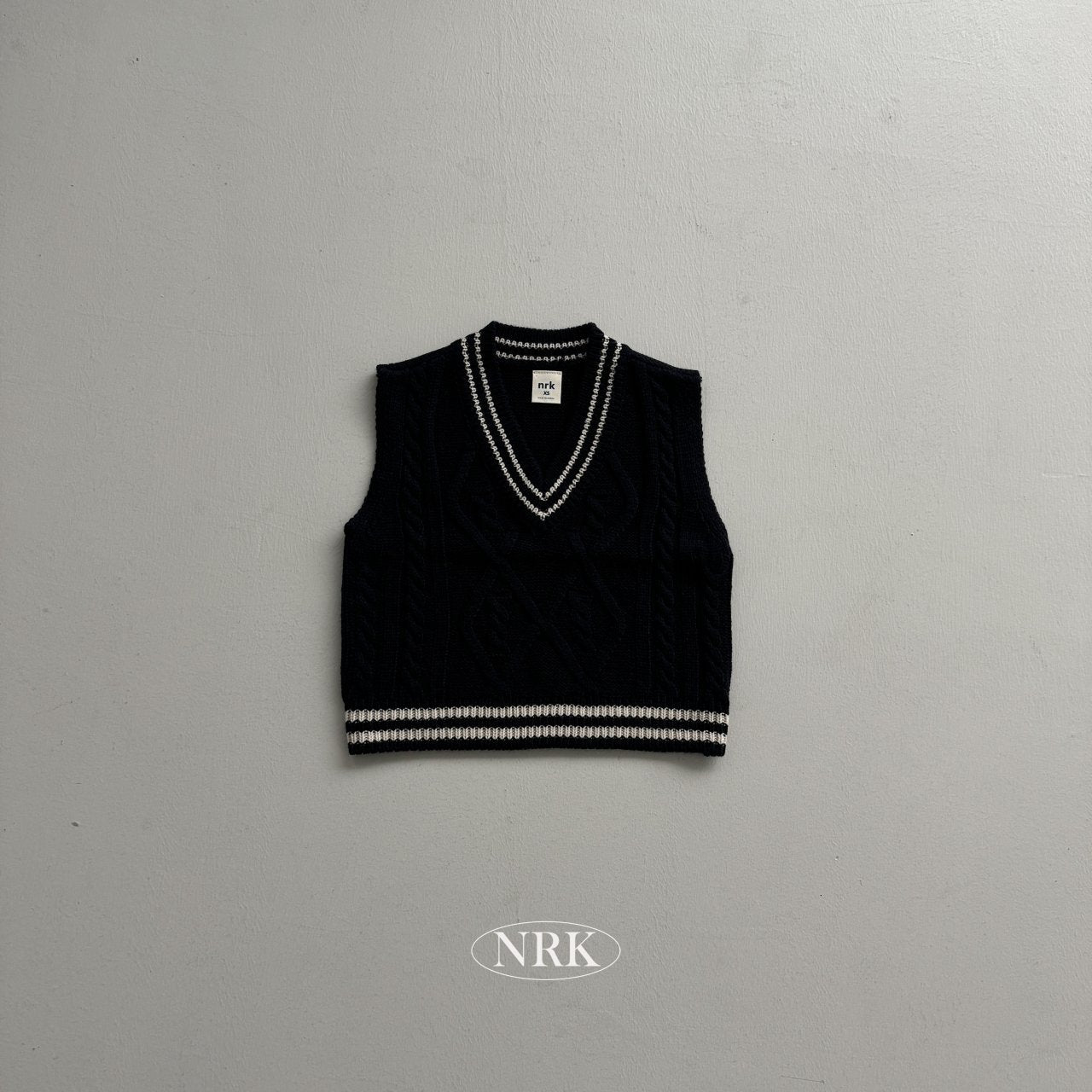 【予約】school look vest /  NRK (XS-4XL)　