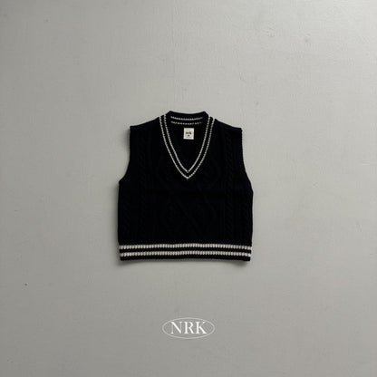 【予約】school look vest /  NRK (XS-4XL)　