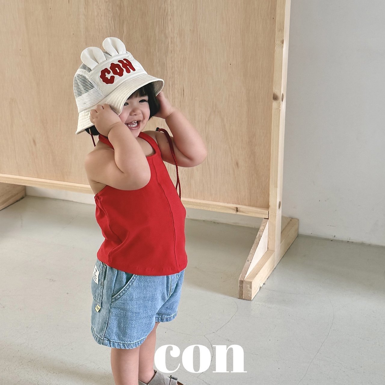 【予約】bear bucket hat / con