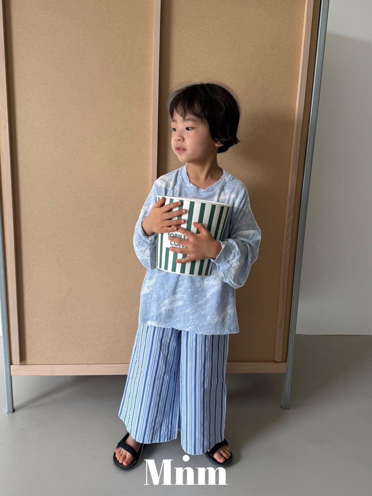 【予約】combi stripe pants / minimal S-JM 콤비