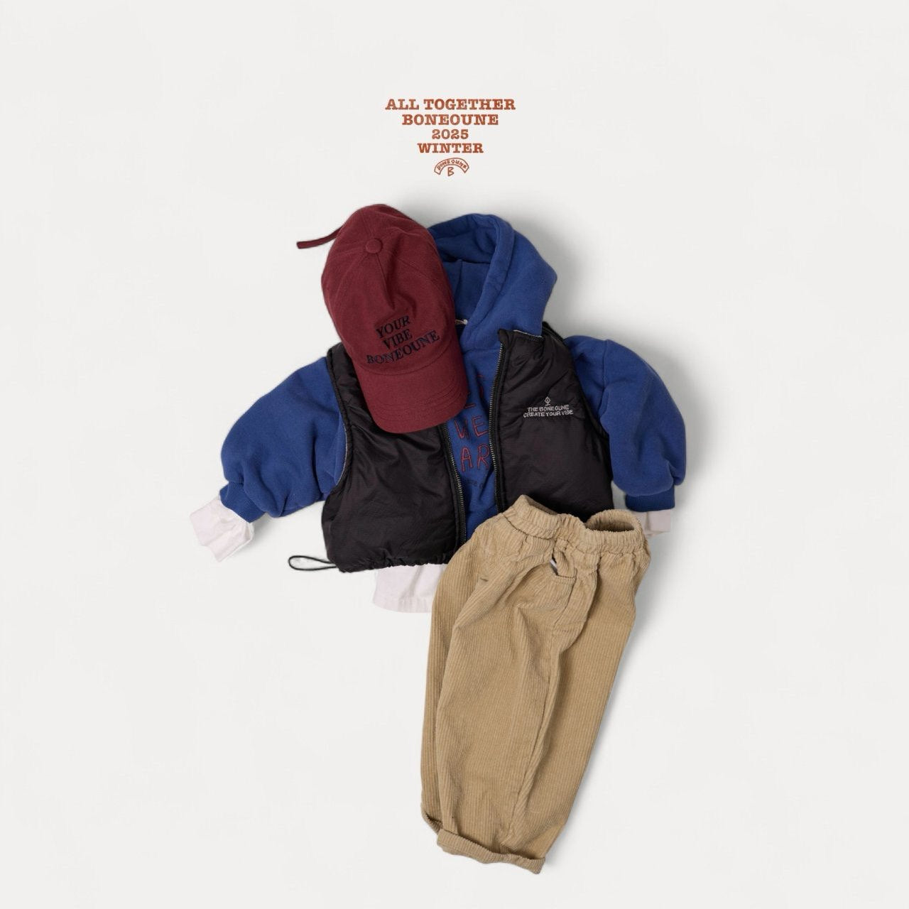 【予約】crop vest  / boneoune (XS-JL)