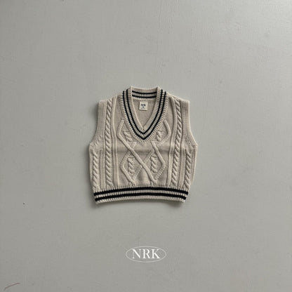 【予約】school look vest /  NRK (XS-4XL)　