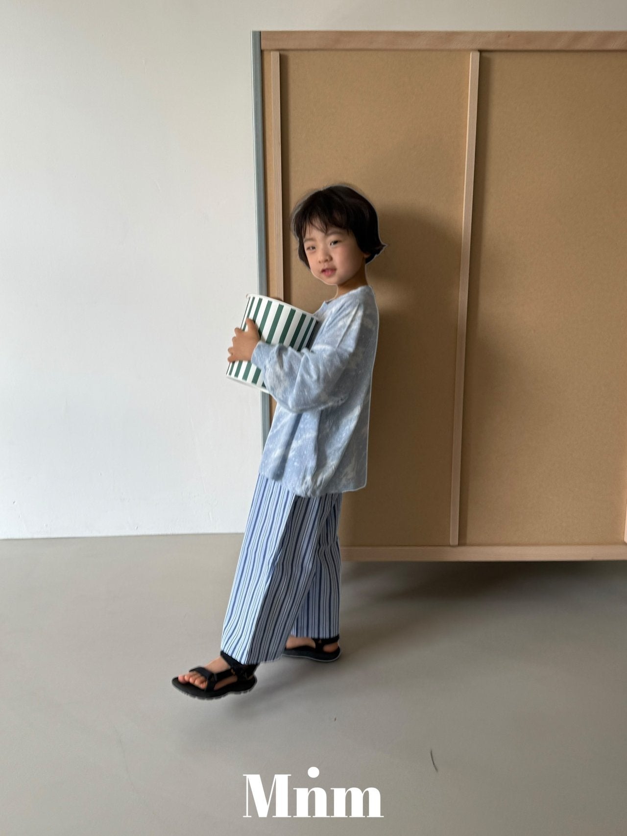 【予約】combi stripe pants / minimal S-JM 콤비
