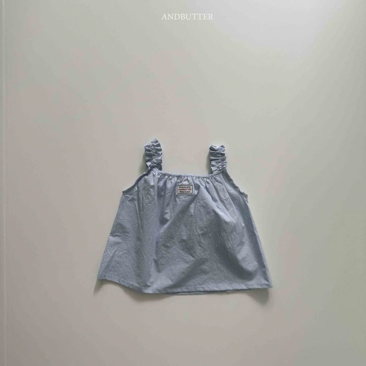 【予約】Shirring sleeveless  / andbutter(S-JM)