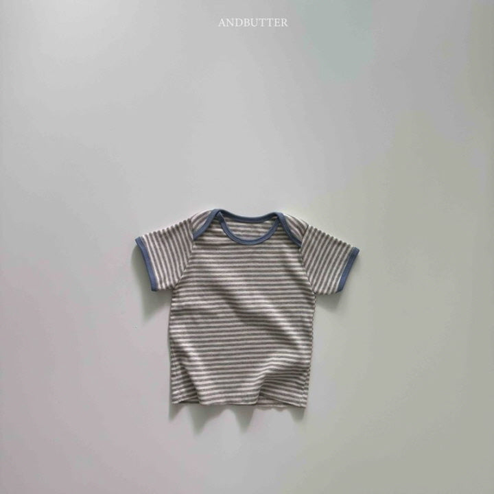 【予約】Boat neck mix T / andbutter(S-JM)