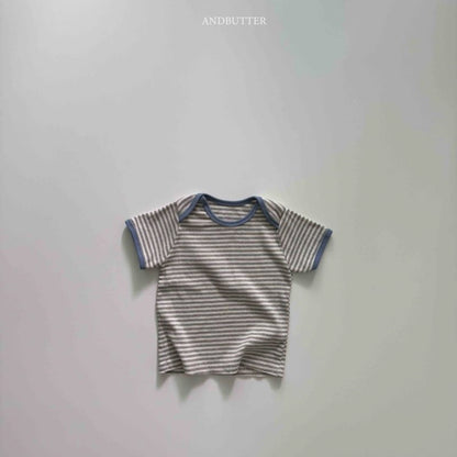 【予約】Boat neck mix T / andbutter(S-JM)