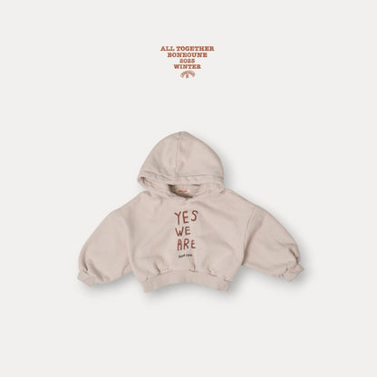 【予約】YES crop hoodie  / boneoune (XS-JL)