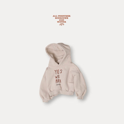 【予約】YES crop hoodie  / boneoune (XS-JL)