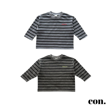 【予約】ピグメントボーダーTシャツ/ con. (XXS-M) 피그페이보릿