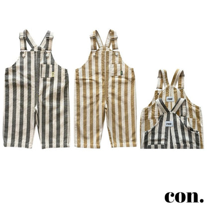 【予約】ストライプオーバーオール / con. (XXS-M)