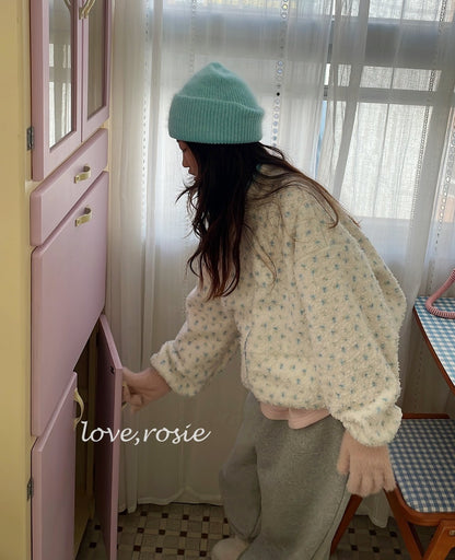 【予約】flower boa jumper  / love rosie (L-3XL,adult)