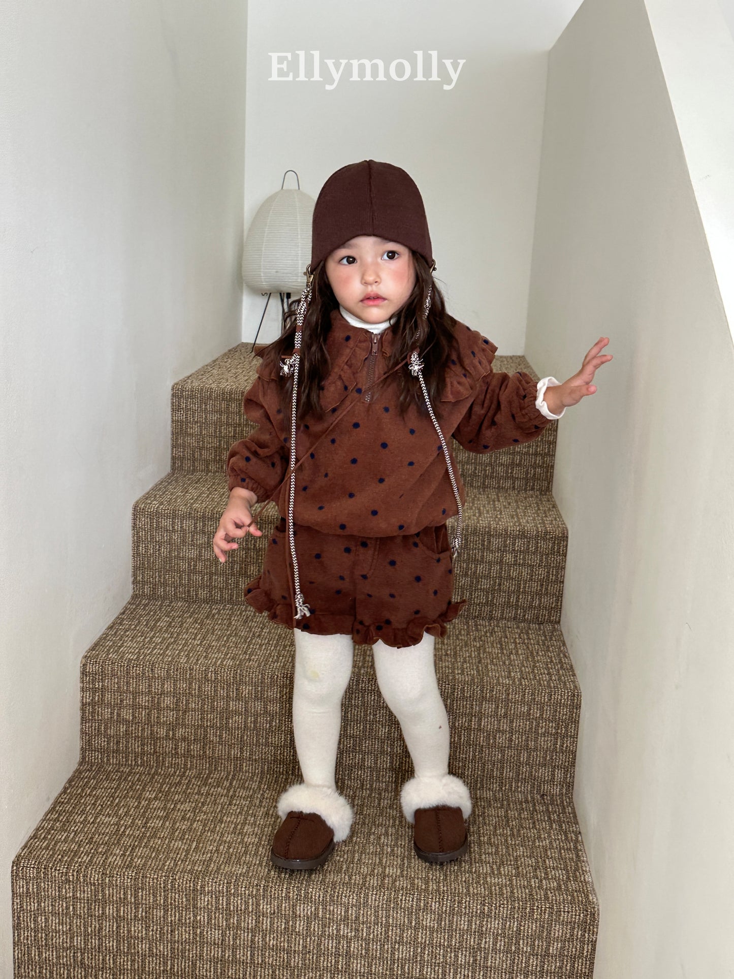 【予約】dot frill pants / ellymolly (5-15号)